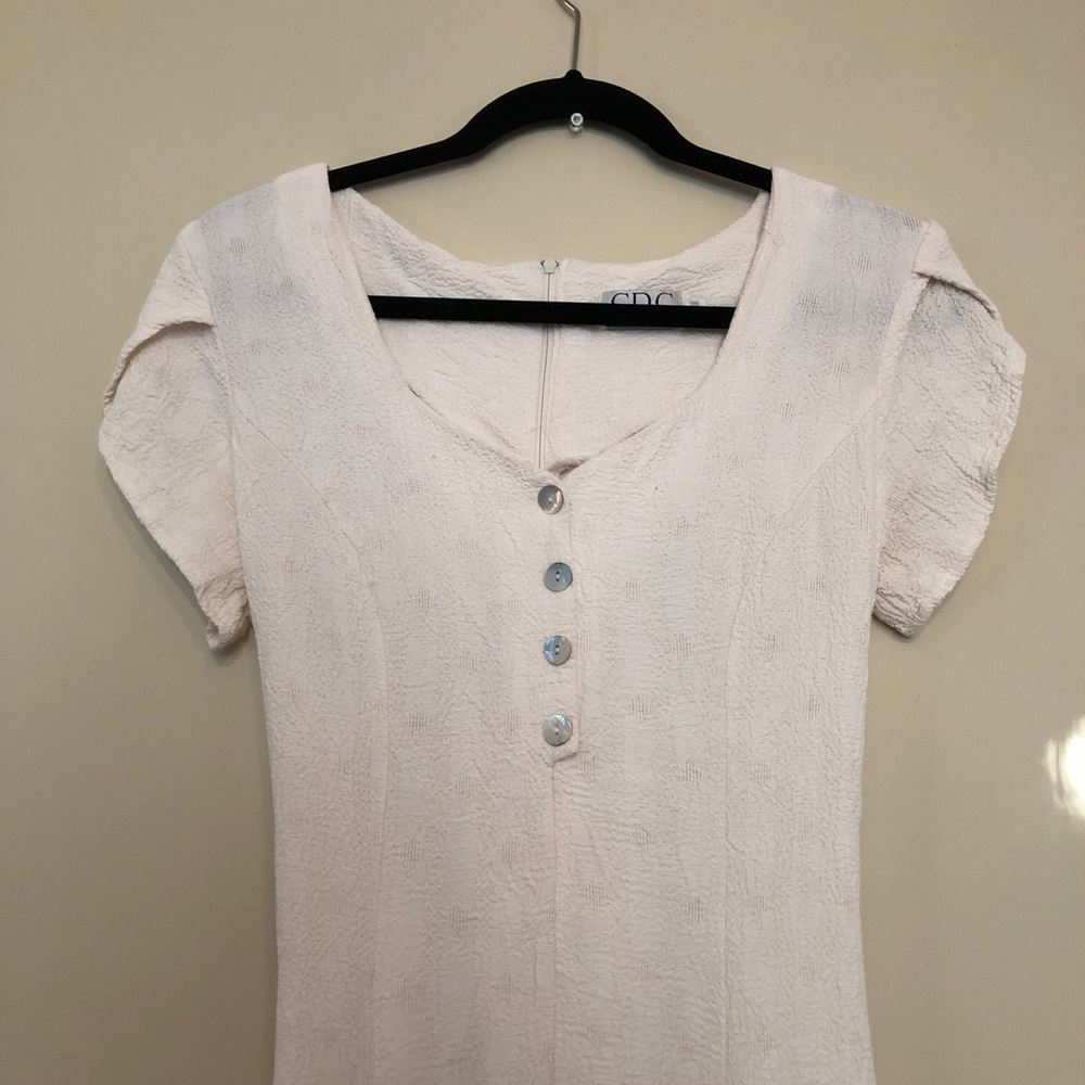 Vintage white maxi dress M - Picture 3 of 3
